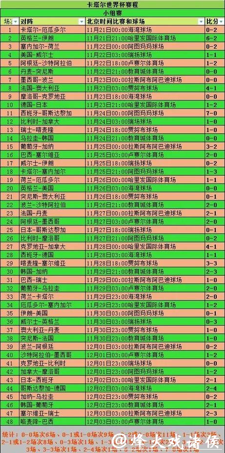 深入解读世界杯比赛结果与比分分析